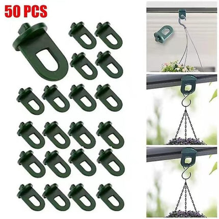 Greenhouse Clamps Set of 50 with Extra Strong Grip and Eyelets - The Best Trellis and Plant Holder for Your Greenhouse - Greenhouse Accessories.