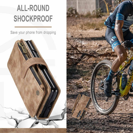 Samsung Galaxy Z Fold 3 Case - Retro Wallet with Card Slots, Magnetic Stand & Strap, Compatible with Samsung.
