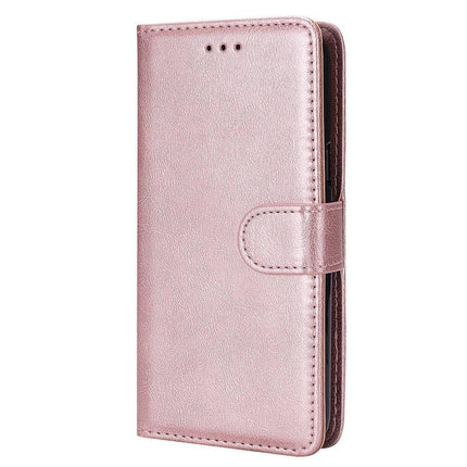 Compatible with Samsung S22 Magnetic 2-in-1 Phone Case/Wallet - Pink Pink gold Pink gold.