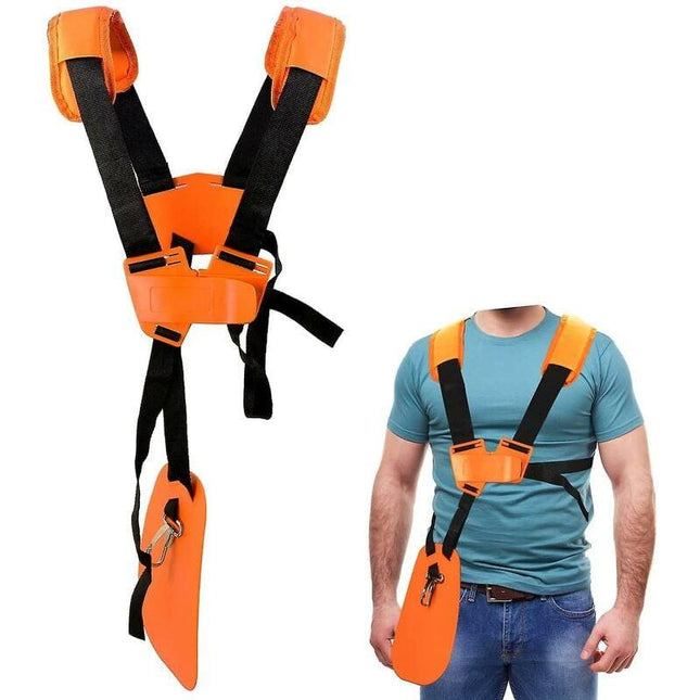 Universal Adjustable Comfort Double Strap Harness for Brushcutter Lawn Mower.