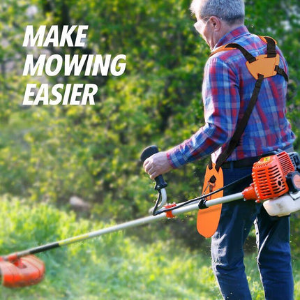 Universal Adjustable Comfort Double Strap Harness for Brushcutter Lawn Mower.