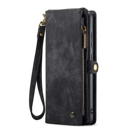 CaseMe Multi-Slot 2 in 1 Wallet Case Galaxy S25 Black.