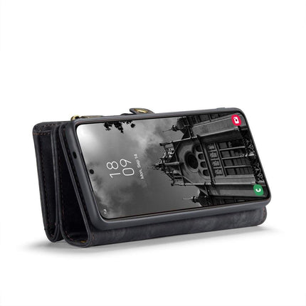 CaseMe Multi-Slot 2 in 1 Wallet Case Galaxy S25 Black.