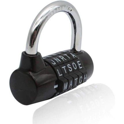 Combination Lock, Code Lock, Waterproof and Rustproof Combination Lock for Families, Schools, Businesses, Cabinets and Other Places (5 Letter Lock).