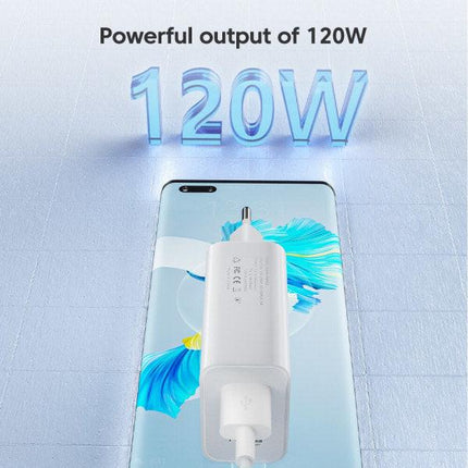 120W USB Charger Fast Charging QC3.0 USB C Cable Type C Cable Mobile Phone Charger for Huawei Samsung Xiaomi Fast Charging EU-White-10A.