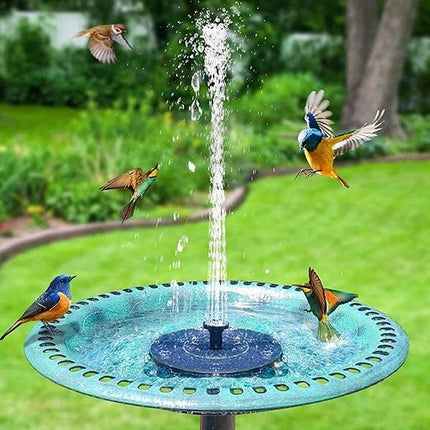 Promotion at a low price! Fountain - Solar Fountain / Water Fountain Solar Cell - 16 cm Black Black Black.
