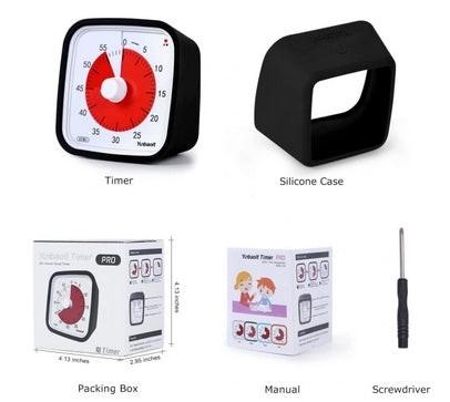 Visual Timer 60min - classroom school for children Black 150.