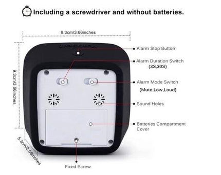 Visual Timer 60min - classroom school for children Black 150.
