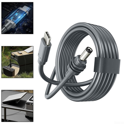 Power Cable compatible with Starlink Mini, Waterproof DC Male to USB-C (2 m) 2M.