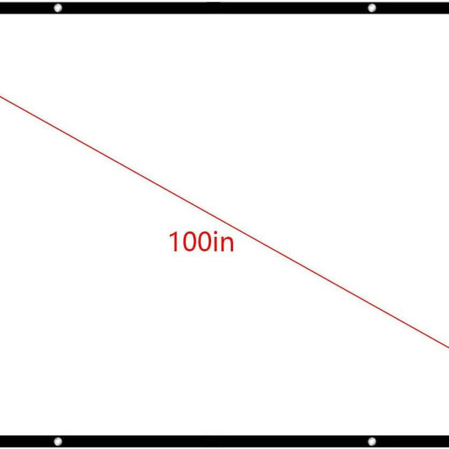60 Inch 84 Inch 100 Inch Projector Screen 16:9 Foldable Portable Projection Screen Movie Projector Screen for Home Theater Outdoor Indoor (100 Inch) 100 Inch.