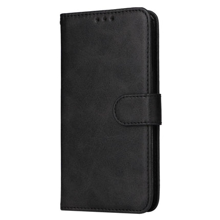 SKALO Samsung A55 5G PU Leather Wallet Case - Multiple Colors Black.