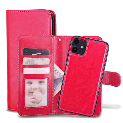 iPhone 12 - Leather Case / Protection Pink.