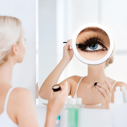 20x Magnifying Mirror with Suction Cups (16.2 cm Round) - Perfect.