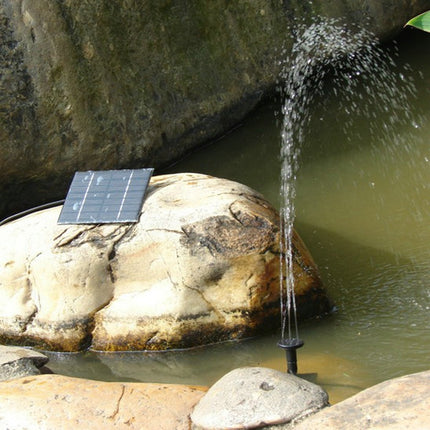 Solar-powered water pump with fountain function – 16 cm panel.