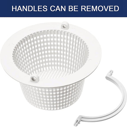 Pool Filter Basket, 15.8 x 7.6 cm pool hole basket with handle safe plastic replacement pool filter basket pool strainer basket for swimming pool With handle.