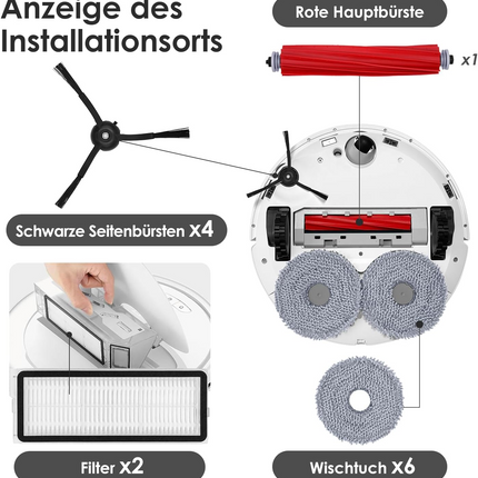 INF Roborock Qrevo S/Qrevo Pro/Qrevo MaxV Robot Vacuum Cleaner Accessories.