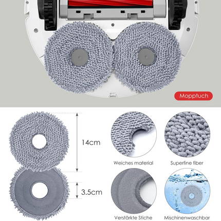 INF Roborock Qrevo S/Qrevo Pro/Qrevo MaxV Robot Vacuum Cleaner Accessories.