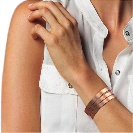 PIAO Copper Magnetic Bracelet for Men and Women, Relieves Arthritis, Carpal Tunnel Syndrome and Joint Pain. Copper Magnetic Bracelet for Men and Women 8pcs Magnets.