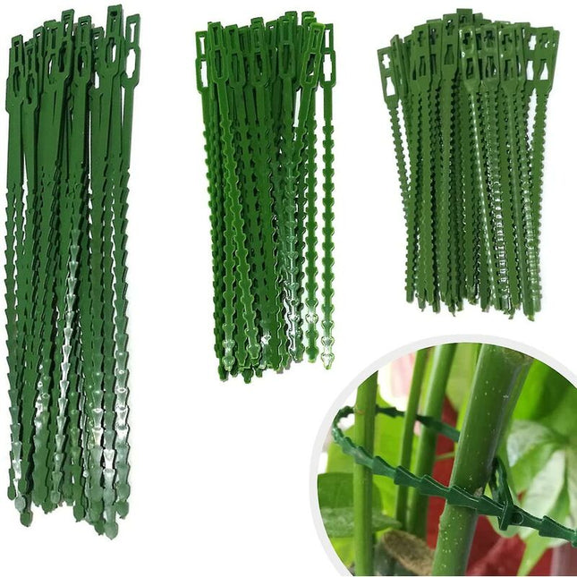 160 pcs Plant Ties Adjustable Garden Ties, Plant Ties and Supports, Helps Support Plants and Shrubs, Flexible Plastic Ties (3 Sizes).