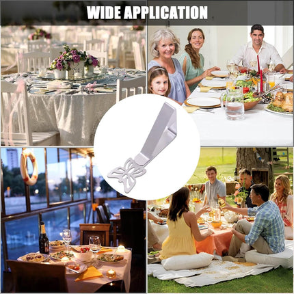 10-pack Tablecloth Clips for Thick Outdoor Tables, Butterfly Tablecloth Clip for Indoor Picnic Tables, Heavy Duty Stainless Steel Clip for Party W.