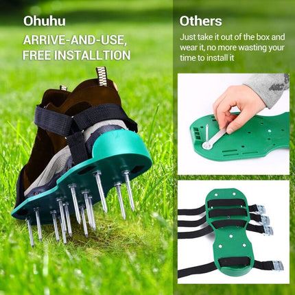 Lawn Aerator Sandals Free Installation, Lawn Spike Shoes Lawn Vertical Cutter Lawn Shoes Garden.