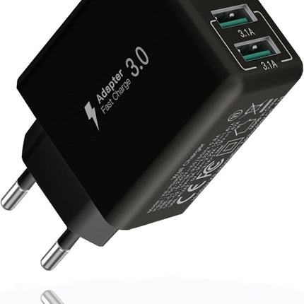 Compatible USB C Charger, 40W USB Multi Fast Charger, Multiple USB Outlets USB Charging Plug Adapter, USB Charger{EE}.