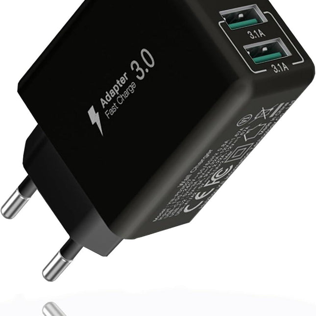 Compatible USB C Charger, 40W USB Multi Fast Charger, Multiple USB Outlets USB Charging Plug Adapter, USB Charger{EE}.