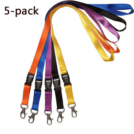 5-pack Neck Warmers with Removable Buckle - Orange, Blue, Purple, Black, Yellow, SU-CYL-0598.