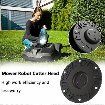 RSD-01 Compatible for WORX / Landxcape / Kress / Einhell Lawn Mower ABS 6-Blade Cutter Head Turntable.