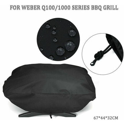 Premium grill cover - 210D Oxford fabric, waterproof, for Weber/1000 petrol, 67.1 x 44 x 32 cm.