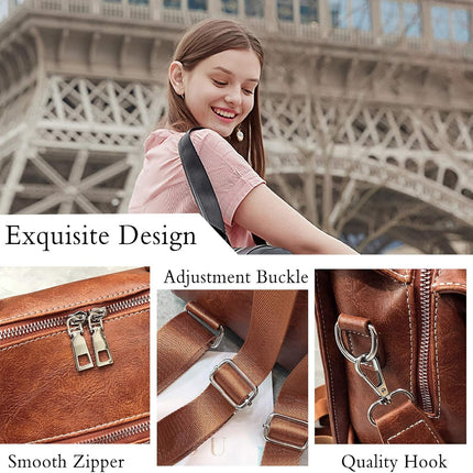 Vintage Backpack Women Shoulder Bag Girls Waterproof Daypack.