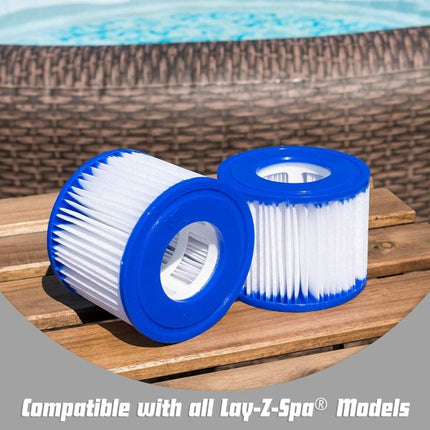 Lay-Z-Spa Filter Cartridge VI for all Lay-Z-Spa models - 6 x Double Pack (12 filters).