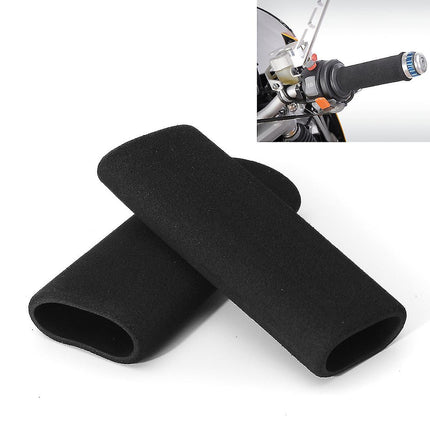 2-pack motorcycle anti-vibration handle covers Inner diameter: 31mm (applicable range: 3.17-3.68 cm) Comfort foam non-slip for all handles.