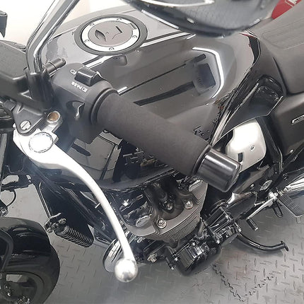 2-pack motorcycle anti-vibration handle covers Inner diameter: 31mm (applicable range: 3.17-3.68 cm) Comfort foam non-slip for all handles.