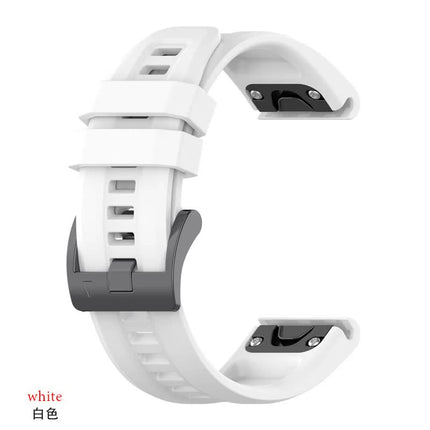 26mm Silicone Strap for Garmin fenix 7X 7 7S 6X 6 Pro 6S 5 5X Plus Smartwatch Bracelet for Garmin Descent mk2i mk3 51mm 12 12 Garmin Fenix 7S.