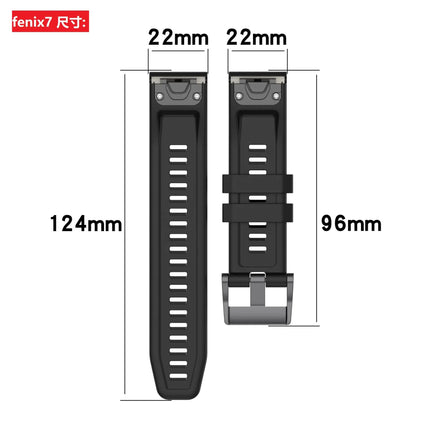 26mm Silicone Strap for Garmin fenix 7X 7 7S 6X 6 Pro 6S 5 5X Plus Smartwatch Bracelet for Garmin Descent mk2i mk3 51mm 12 12 Garmin Fenix 7S.