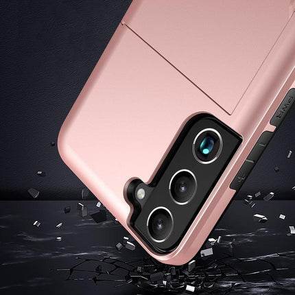Samsung Galaxy S22 Case Card Slot Rose Gold.