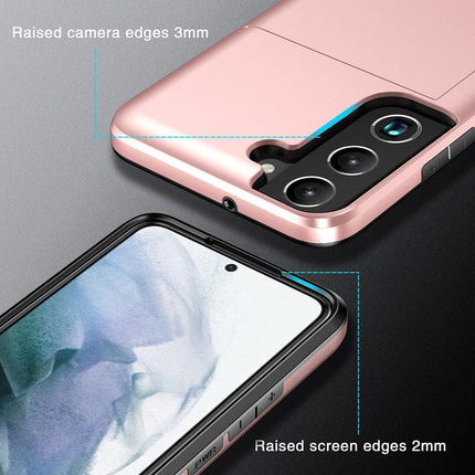 Samsung Galaxy S22 Case Card Slot Rose Gold.
