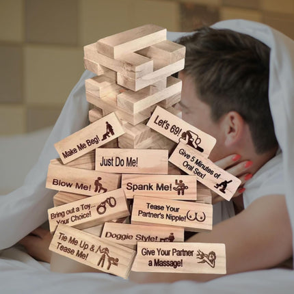 Block Tower Jenga Game Couple Dating Block Tower Jenga Game.