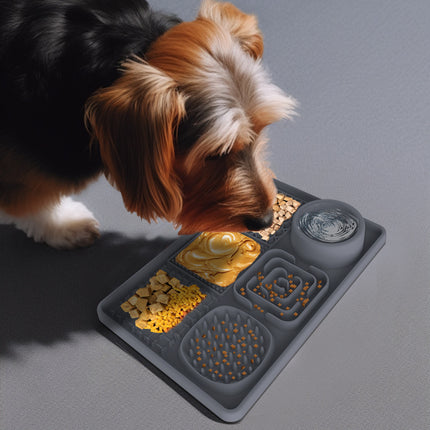 Pet Lick Mat, Food Bowl Pink (Square).