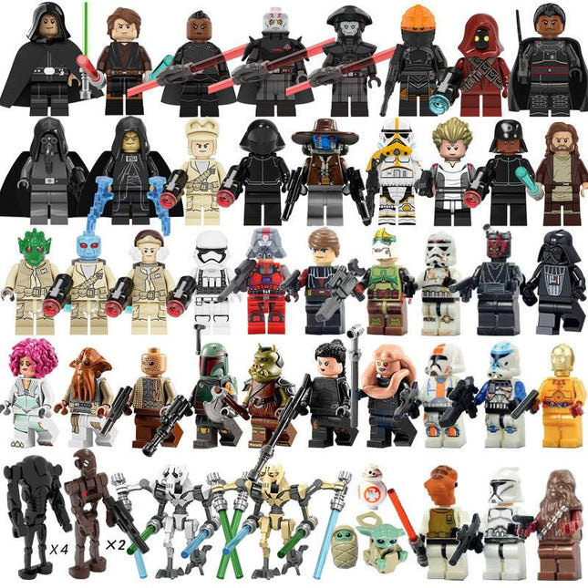 50 pcs Star Wars building blocks minifigures Luke Darth Vader 50 pcs.