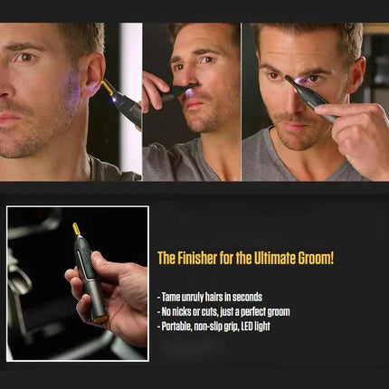 Ultra-thin precision trimmer Electric nose hair trimmer Mini portable ear trimmer for men nose hair shaver Waterproof safe clean USB charging model.