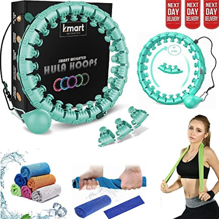 MKK Smart Weighted Hula Hoop - Adjustable Fitness Hula Hoop