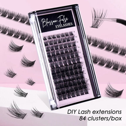 DIY Eyelash Extension Individual Cluster False Eyelashes Transplantation False.