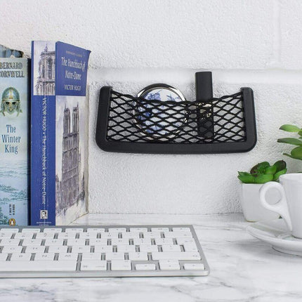 Car Phone Mesh Pocket, Use as Car Glasses Holder and Smartphone Holder or Organizer - Car Storage Net with Universal Mesh Design - New and Improved.