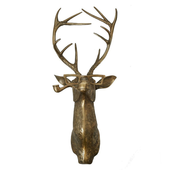 Frankie Stag Animal Resin Hanging Ornament Wall Art Front Door Decorative Pendant Housewarming Gift Deer.