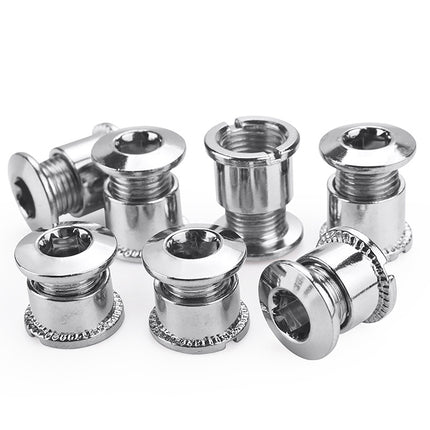 5-speed chainring mounting plate bolt nut chainring road bike parts black.