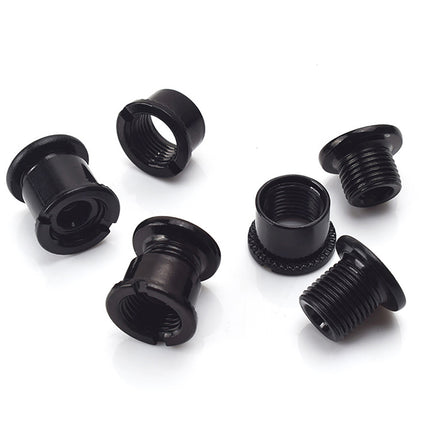 5-speed chainring mounting plate bolt nut chainring road bike parts black.