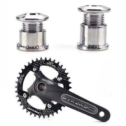 5-speed chainring mounting plate bolt nut chainring road bike parts black.