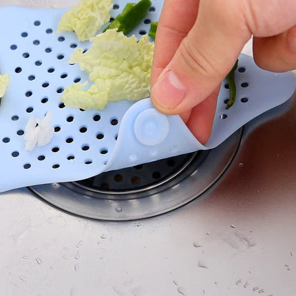 Silicone Drain Cover / Filter for Sink, Bathtub, Shower Green.